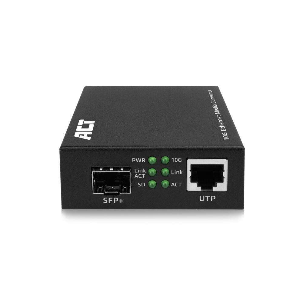 ACT AC4455 | 10G Media Converter | 10000 Mbit/s | Multimode/Single-mode | Zwart - Matmuis - Matmuis